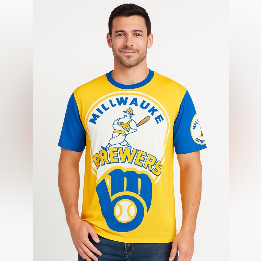 Milwaukee Brewers New MLB Licensed Men's Tee Shirt
